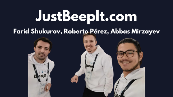 How Farid and his team survived the Rollercoaster of Startup Life - Beep ($50k AR)